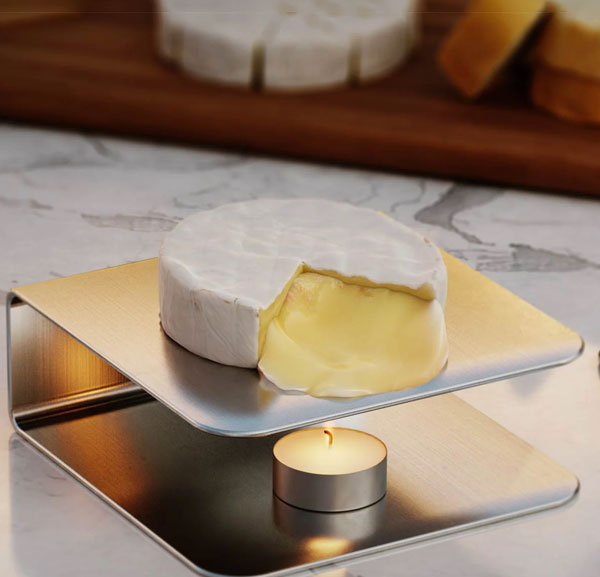 Charcuterie Board Cheese Warmer Tray for Brie and Camembert