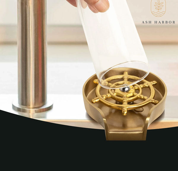 Solid Brass Glass Rinser