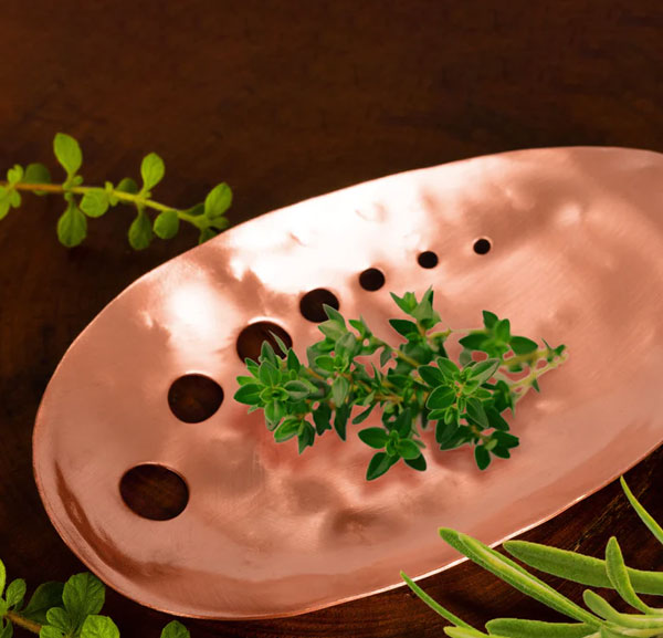 Solid Copper Herb Stripper