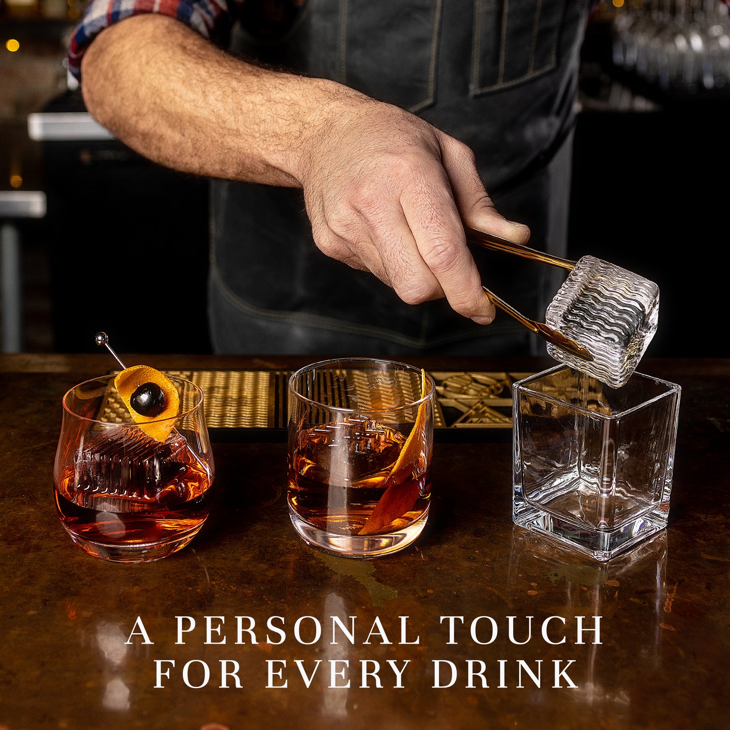Holidays Ice Designer Tray for Clear Ice Cocktails and Whiskey