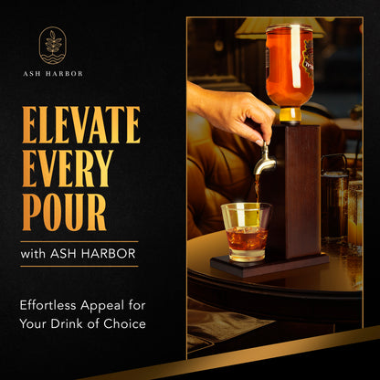 Hardwood Whiskey Dispenser