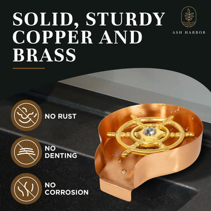 Solid Copper Glass Rinser
