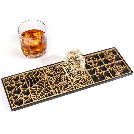 Holidays Ice Designer Tray for Clear Ice Cocktails and Whiskey