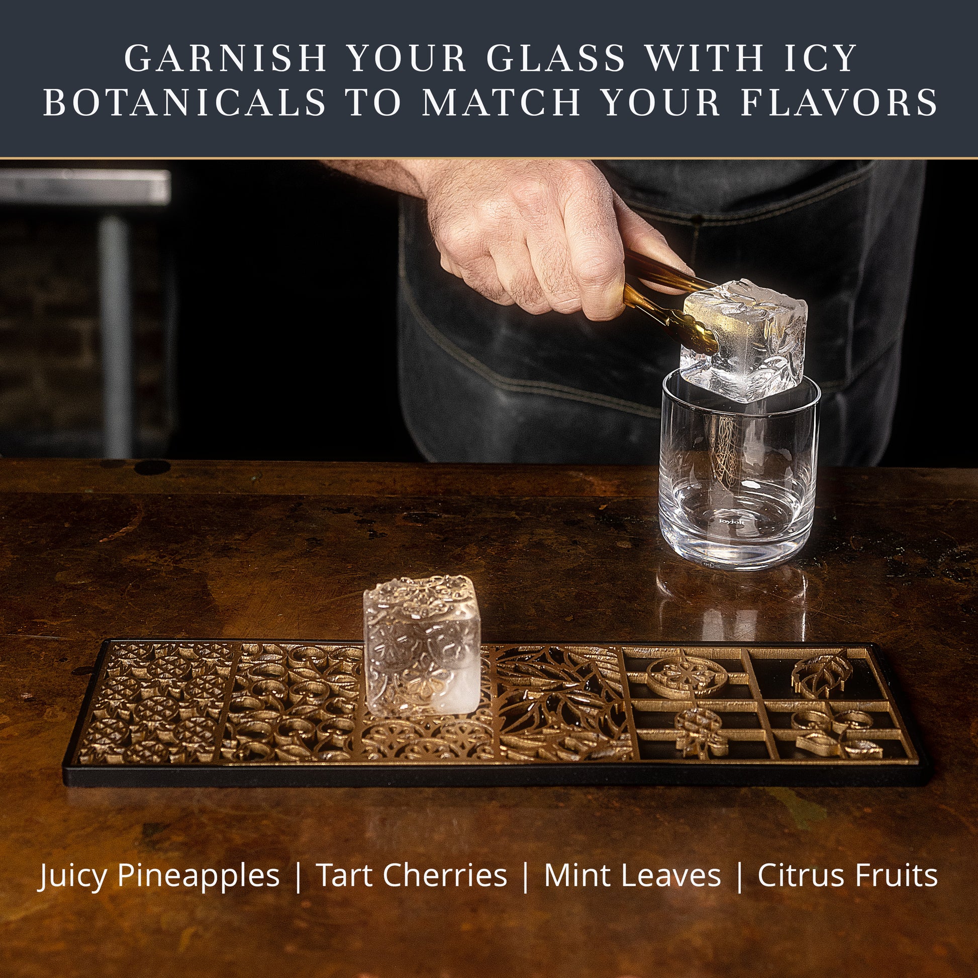 Patterns Ice Designer Tray for Clear Ice Cocktails and Whiskey – Ash Harbor